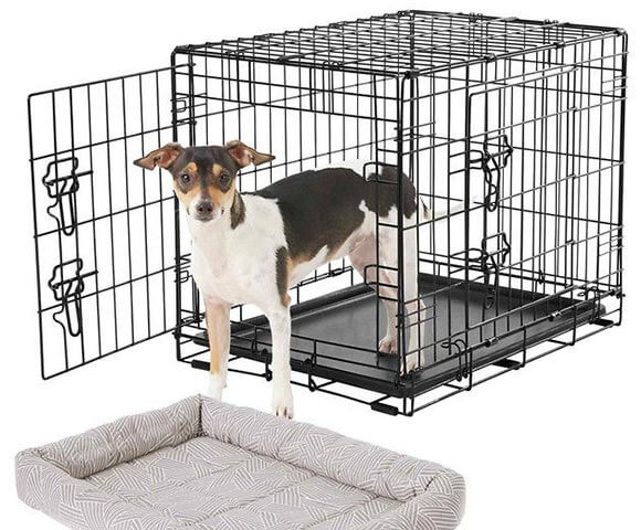 Frisco Fold & Carry Double Door Collapsible Wire Dog Crate 1